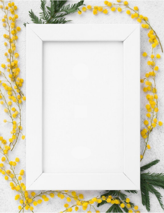 Flower Frame Template PosterMyWall