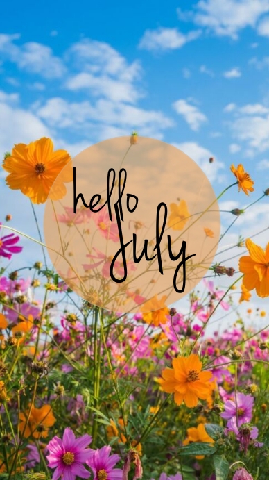Hello July Roses flower garden hello july Template | PosterMyWall