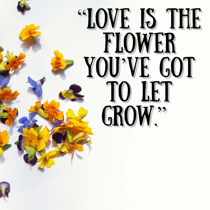 Copy of Flower Instagram quote design template PosterMyWall