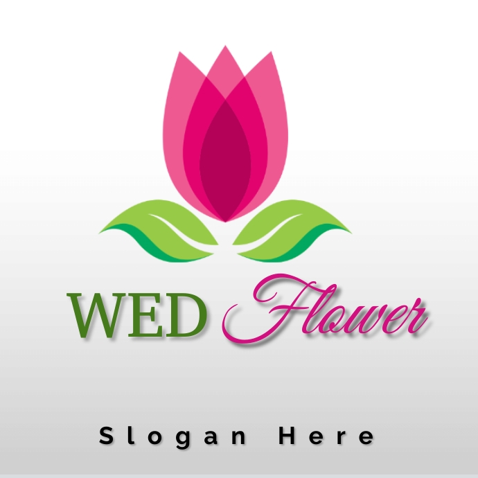 Flower logo design,flower shop logo or icon template