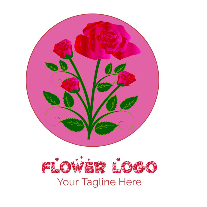 flower logo template