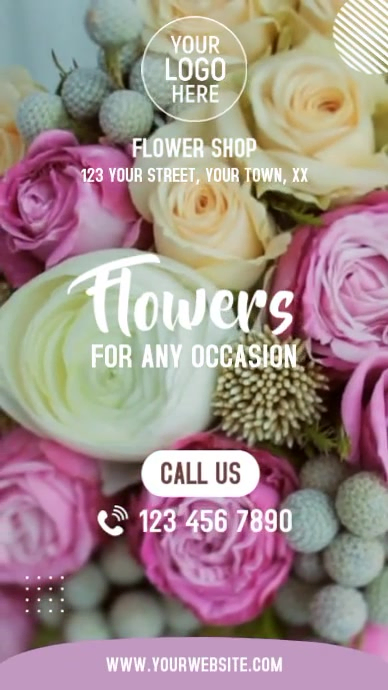 Flower Shop Promotion Template | PosterMyWall