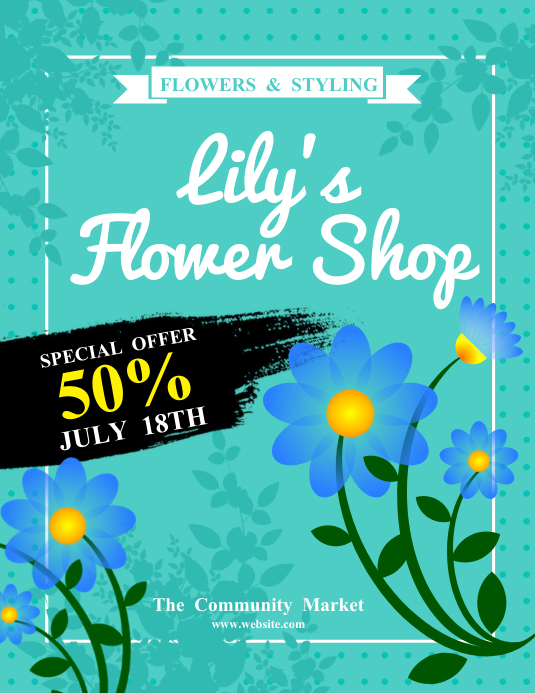 sales poster template