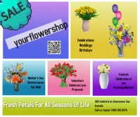 flower shop/spring ad/colors/store ad/beauty Large Rectangle template