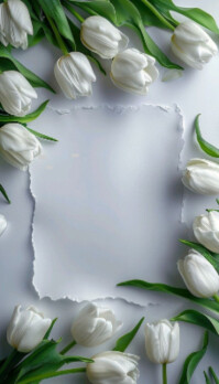 Flowers design frame นามบัตร template