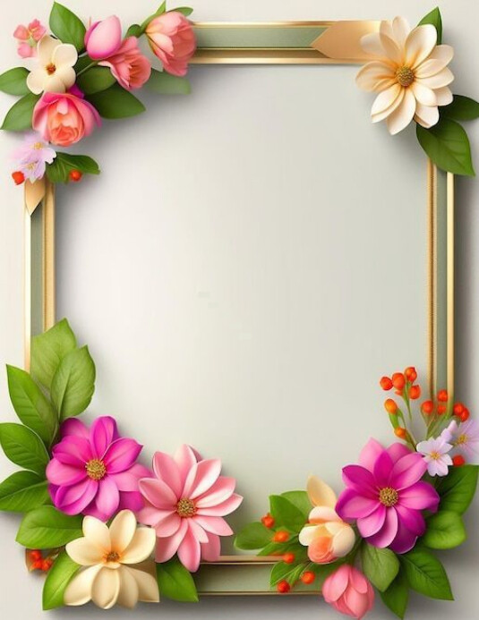 Flowers design templates Pamflet (VSA Brief)