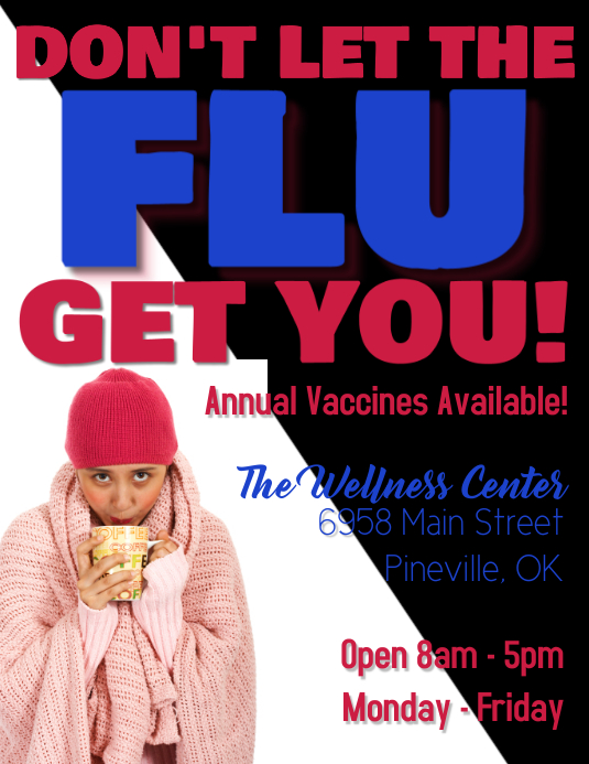 Flu Vaccine Flyer Template PosterMyWall