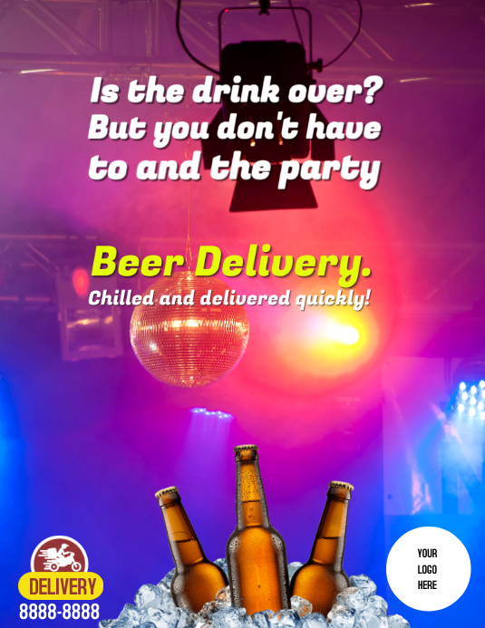 Copy of Flyer Beer Delivery PosterMyWall