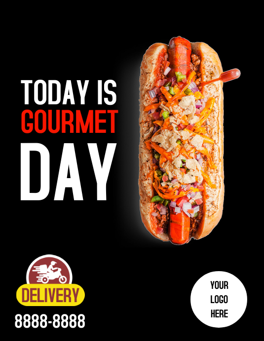 Flyer Hot dog Template PosterMyWall