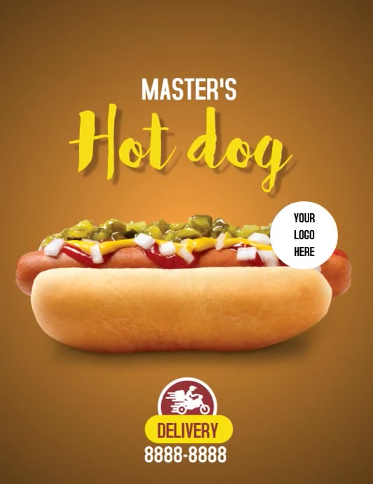 FLYER HOT DOG Template PosterMyWall