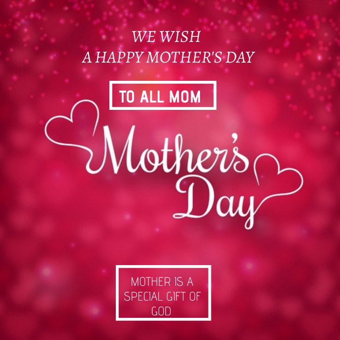 Flyer Mother's day Logotyp template