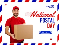 Flyer National Postal Day template