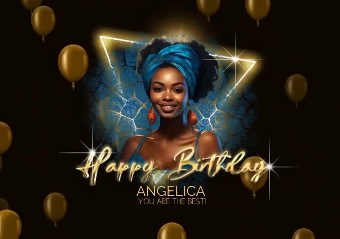 flyer poster video happy birthday (1) A4 template