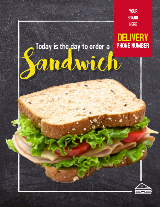 Flyer SANDWICH Template PosterMyWall
