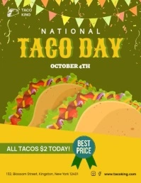 Flyer taco day template