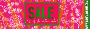 สีชมพู Sale Promotion Email Header Template