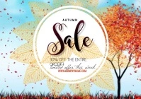 flyer template poster autumn sale A4