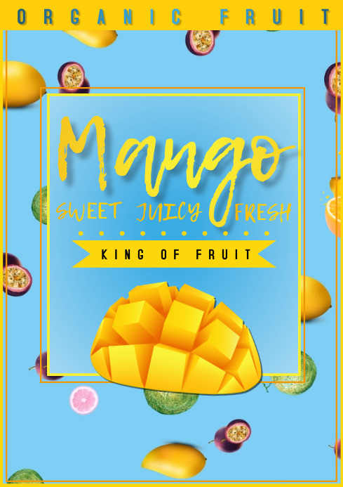 flyer template poster mango fruit | PosterMyWall