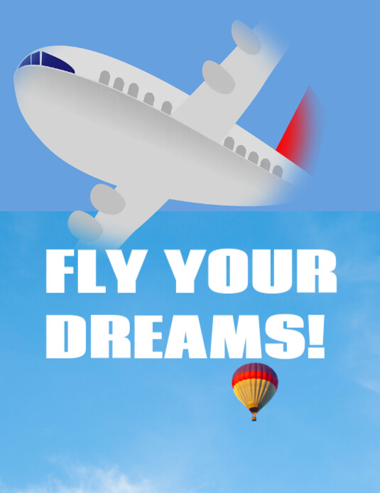 Flying poster Template | PosterMyWall