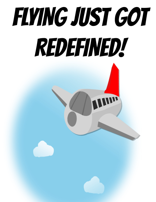 Flying posters Flyer (US Letter) template