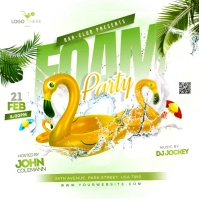 foam party Pos Instagram template