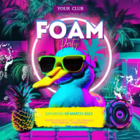 Foam Party Quadrat (1:1) template