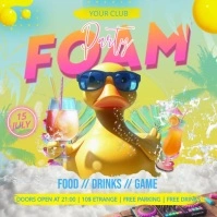 Foam Party Square (1:1) template