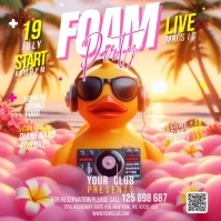 Foam Summer Party Instagram Post template