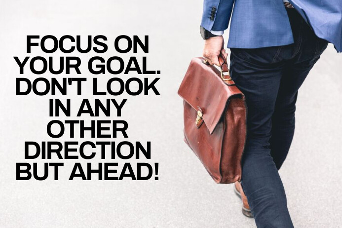 FOCUS AND DIRECTION QUOTE TEMPLATE | PosterMyWall