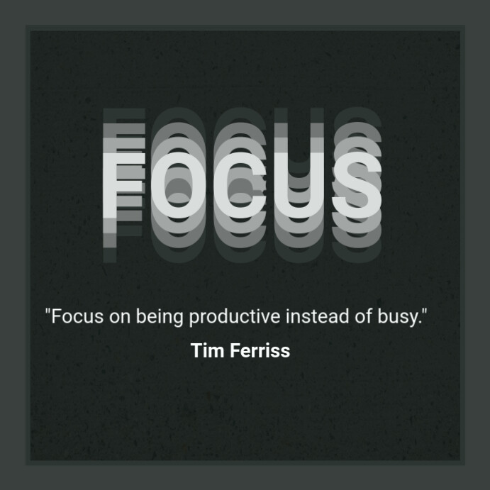 Copy of Focus Quote | PosterMyWall