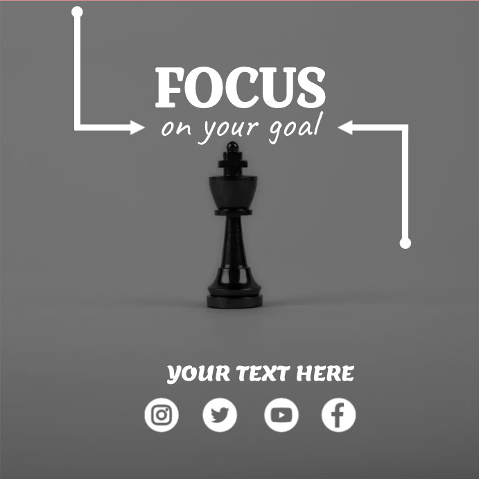 Text Focus Poster Focus template poster | PosterMyWall
