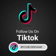 Follow Me on instagram tiktok post template