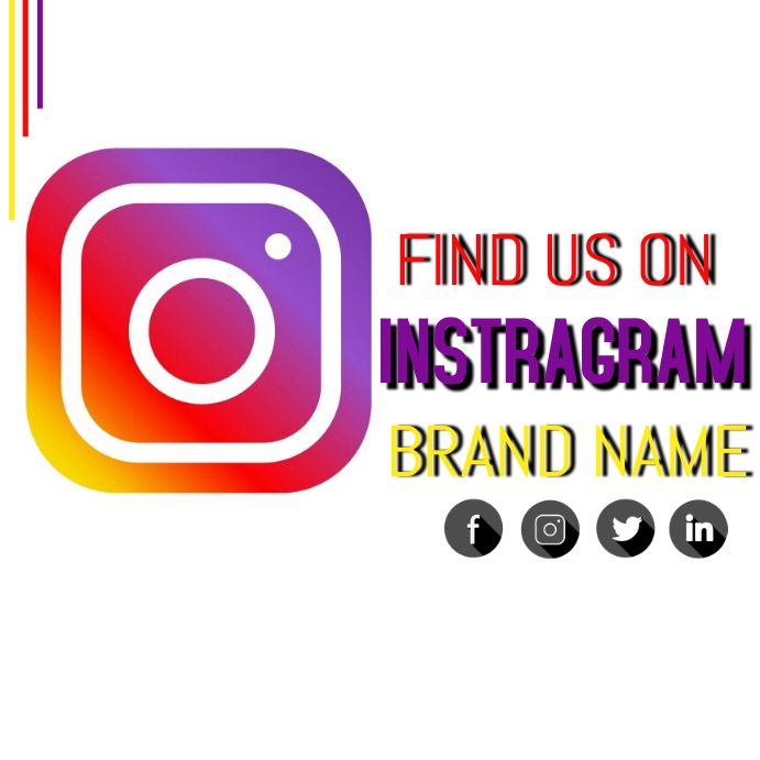 follow on instagram Template PosterMyWall