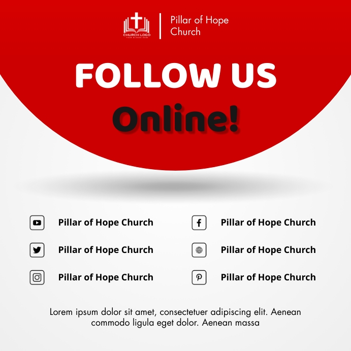 Follow us Template | PosterMyWall