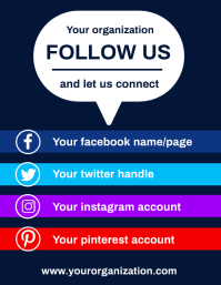 Follow us Template | PosterMyWall