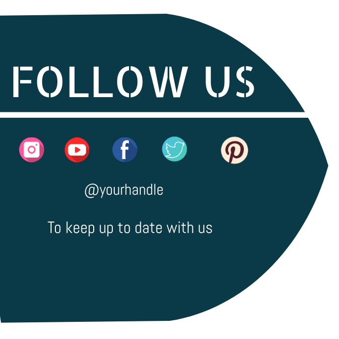 Follow us Template | PosterMyWall