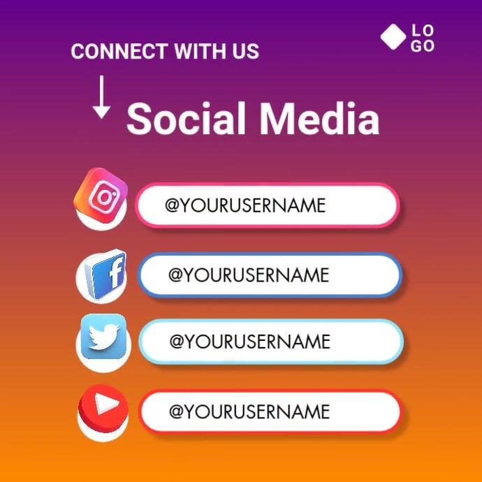 follow us Template PosterMyWall