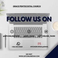 Follow us on social media! Template | PosterMyWall