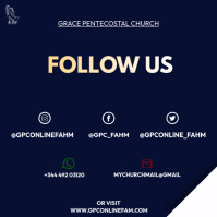 Follow us on social media! Template | PosterMyWall