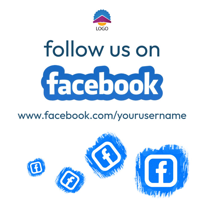Follow us on Facebook Template | PosterMyWall
