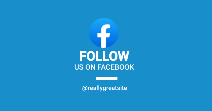 Follow us on facebook Template | PosterMyWall