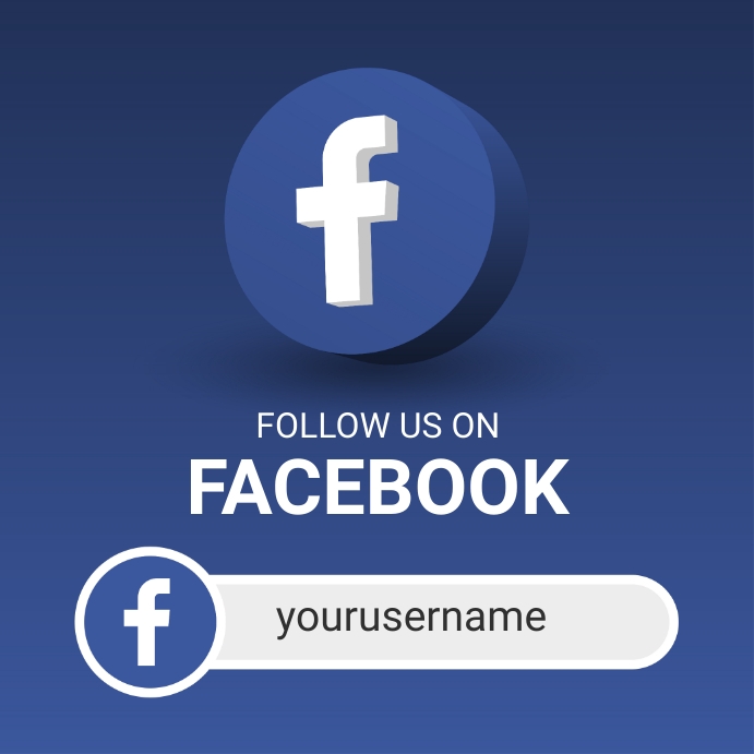 Copy of FOLLOW US ON FACEBOOK | PosterMyWall