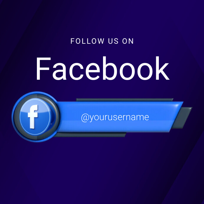 Facebook Statement Post Example FOLLOW US ON FACEBOOK Template | PosterMyWall