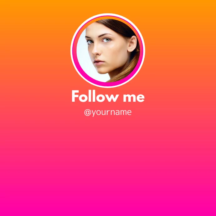 Follow us on instagram template