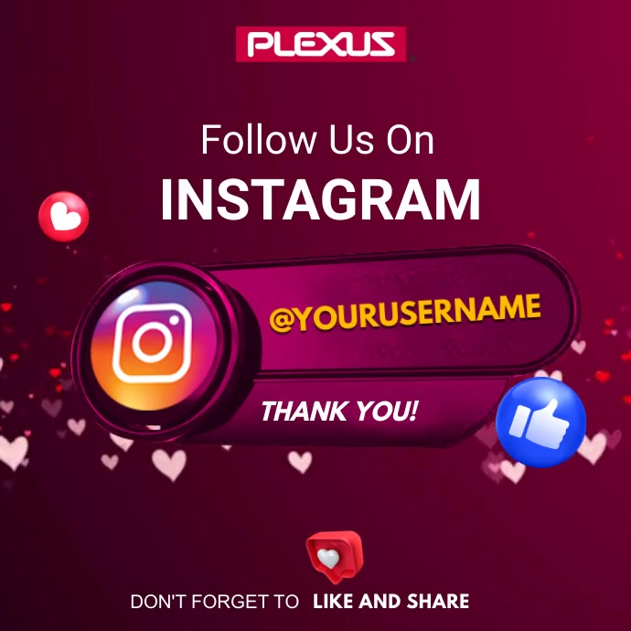 follow us on instagram Template | PosterMyWall
