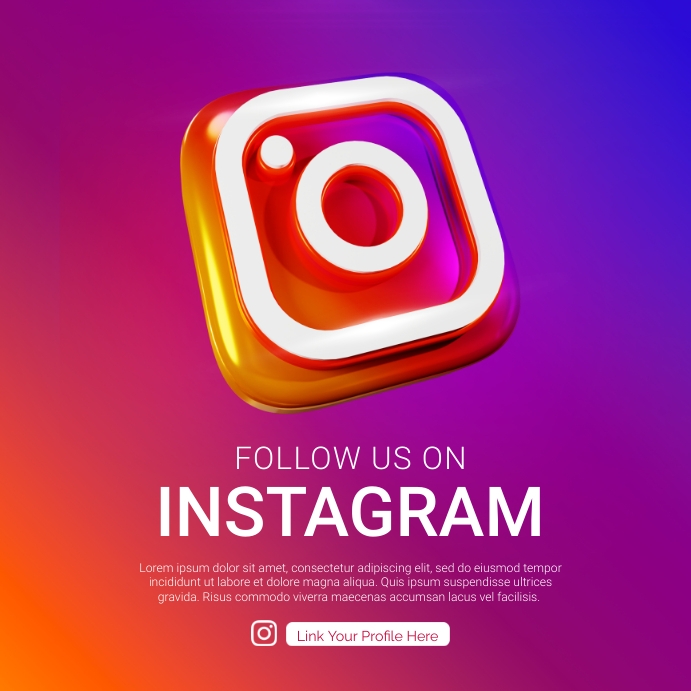 Follow Us On Instagram template