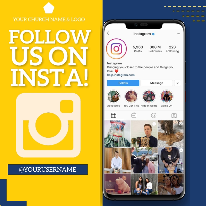 Follow Me On Instagram Template Follow Me On Instagram Template