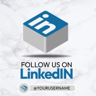 Follow Us On LinkedIn Instagram Post template