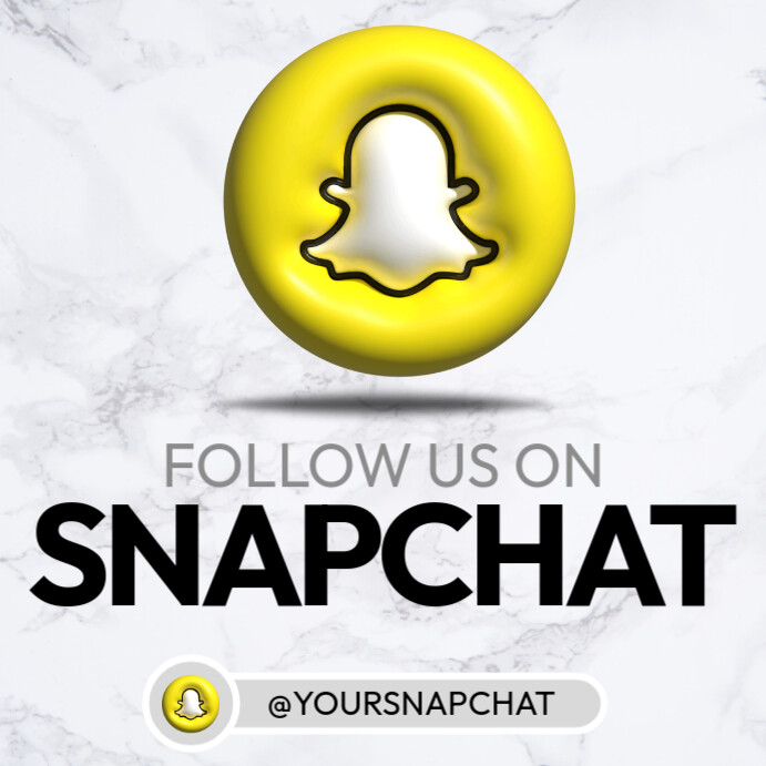 Follow Us On Snapchat Instagram Post template
