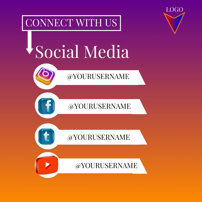 Follow us on social media Template | PosterMyWall